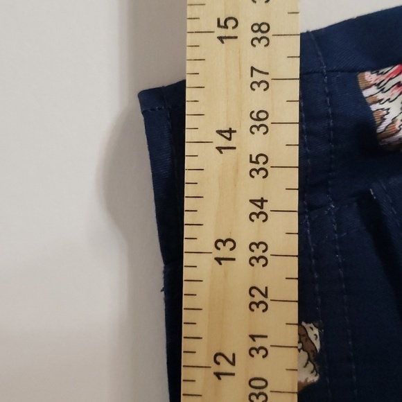 TALBOTS Petites Navy Blue Skirt Women's 4P Seashells Pockets Coastal Preppy - Picture 8 of 11